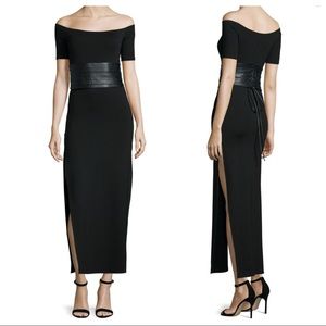 Kendall + Kylie Off-The-Shoulder Maxi Dress, Black